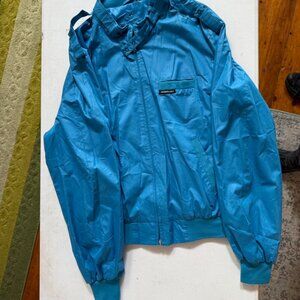 Members Only Blue Turquoise Bomber Jacket